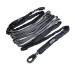 25 Meter Winch Rope Replacement Black - Solid Eyelet