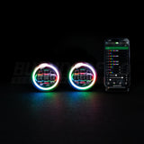 4" LED Colour Chasing Fog Lights - image 1