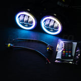 4" LED Colour Chasing Fog Lights - image 9