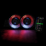 7" 'Firewheel' LED Colour Chasing Headlights - image 1