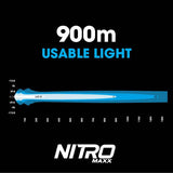NITRO MAXX 7" LED LIGHT BAR PAIR - 5700K - BLACK RIM