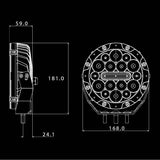 NITRO 80 Maxx 7" LED Driving Light (Pair)