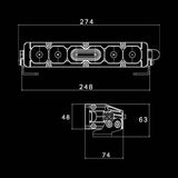 Nitro Maxx 40W 10" Single Row Light Bar