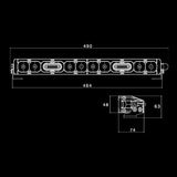 Nitro Maxx 70W 18" Single Row Light Bar