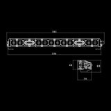 Nitro Maxx 80W 21"  Single Row Light Bar