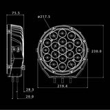 Raptor 120 LED 9" Driving Light (Pair)