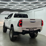 Blacked Out RGB LED Tail Lights for Toyota N80 Hilux (GR Style) - image 3