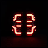 Blacked Out 'Swirl' LED Tail Lights for N70 Hilux - image 1