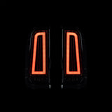 Blacked Out 'Halo' LED Tail Lights for N70 Hilux - image 1