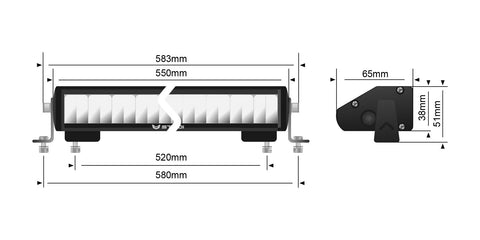 21.5 Osram Curved LED Light Bar