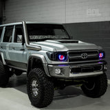 LED 'Angry Eye' Headlights to suit 2007-2023 Toyota 70 Series - image 3