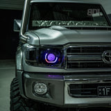 LED 'Angry Eye' Headlights to suit 2007-2023 Toyota 70 Series - image 4