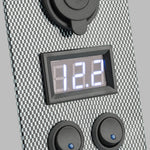 STEDI Carbon Switch Panel With USB And Digital Volt Meter