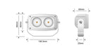 STEDI Marine White 20W Twin Flood Light